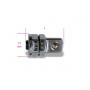Adattatore a sgancio rapido da 3/8" per chiavi a cricchetto da 13 mm cromato Beta 123Q3/8