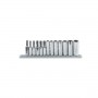 Set of socket wrenches, long, with attack picture female 1/4" port hex, chrome Beta 900L/SB