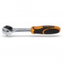 Ratchet, reversible, with attack framework male 1/4" chrome Beta 900/55