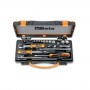 Beta assortment of socket wrenches, polygonal and accessories in steel box 900MB/C19