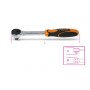 Beta ratchet-reversible with attack picture male 3/8" chrome-plated 910/55Q