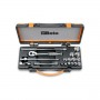 Beta assortment of socket wrenches, polygonal and accessories in steel box 910AS/MBM-C18