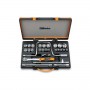 Beta 920B/C21assortimento of socket wrenches hexagonal and accessories in steel box