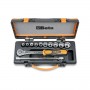 Beta 920AS/C10 socket wrenches, polygonal and accessories in steel box