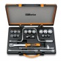 Beta 920AS/C15 socket wrenches, polygonal and accessories in steel box