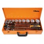 Beta 928AS/C12 socket wrenches hexagonal and accessories in steel box