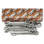 Set of 15 combination wrenches ratchet reversible Beta 142/S15